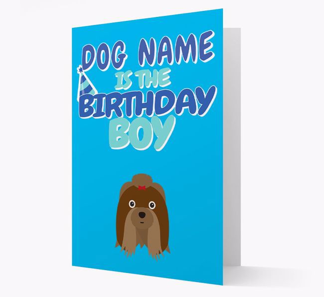 'Birthday Boy' Card with {breedFullName} Icon